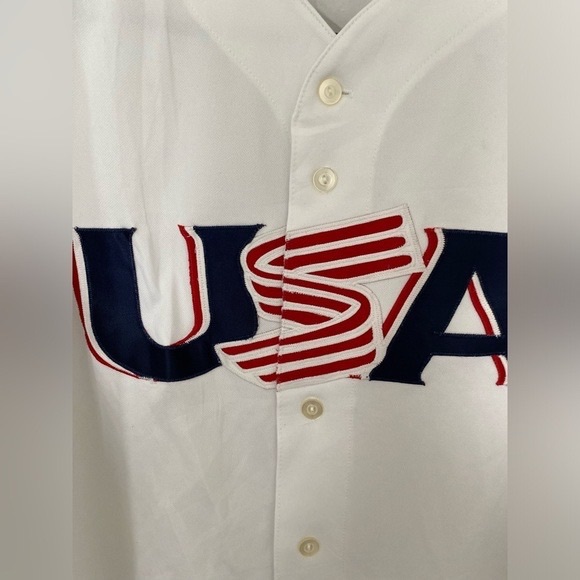 MLB '06 USA JETER 02 WORLD BASEBALL CLASSIC MAJESTIC White Jersey in XXL - Picture 6 of 15